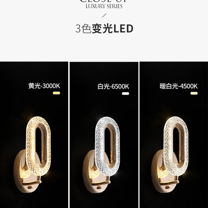 applique murale à led abat-jour diamant design moderne pour intérieur