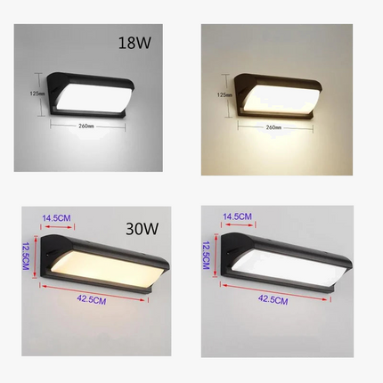 Applique murale LED en aluminium étanche pour jardin et extérieur — LZ4X9Q2