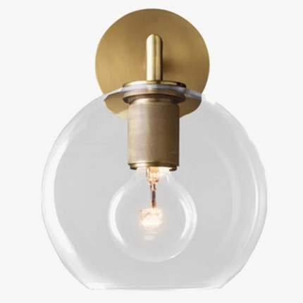Applique murale LED avec abat-jour en verre et métal — LZ4X9P