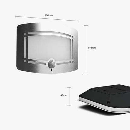 Applique murale LED à détection de mouvement sur batterie — LZ4X9P