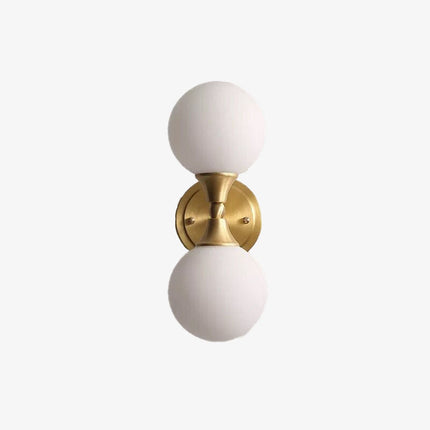 Applique murale LED avec deux boules en verre Delly