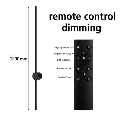 Applique murale LED moderne avec télécommande et variateur — LZ4X9P2