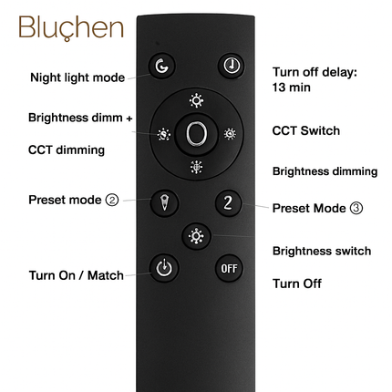 Applique murale LED moderne avec télécommande et variateur — LZ4X9P2
