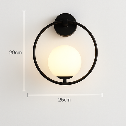 Applique murale LED boule de verre pour salon et chambre 7W G9 — LZ4X9Q2
