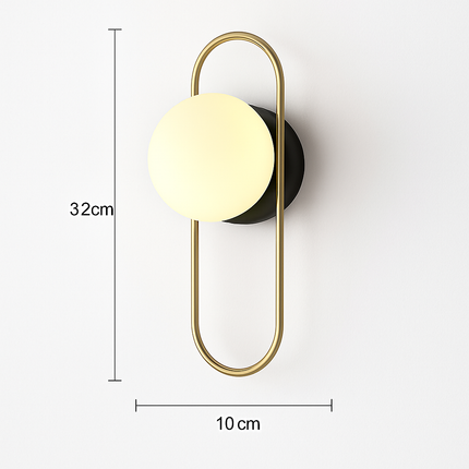Applique murale LED boule de verre pour salon et chambre 7W G9 — LZ4X9Q2