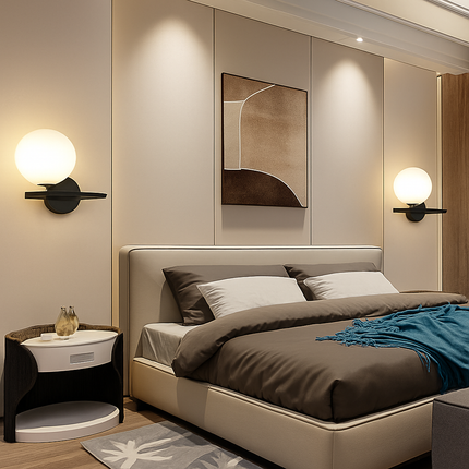 Applique murale LED boule de verre pour salon et chambre 7W G9 — LZ4X9Q2