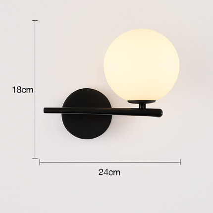 Applique murale LED boule de verre pour salon et chambre 7W G9 — LZ4X9Q2