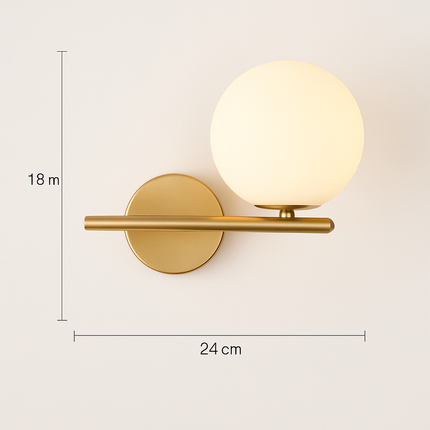 Applique murale LED boule de verre pour salon et chambre 7W G9 — LZ4X9Q2