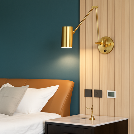 Applique murale LED à bras long pivotant avec capteur tactile — LZ4X9Q2