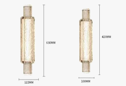 Applique murale LED design bulle cristal style luxe moderne — LZ4X9P2