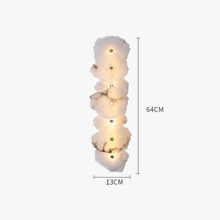Applique murale LED design feuilles marbre pour hôtel de luxe — LZ4XJ9