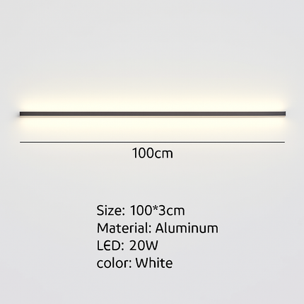 Applique murale LED cuboïde en aluminium avec télécommande et variateur — LZ7QX2