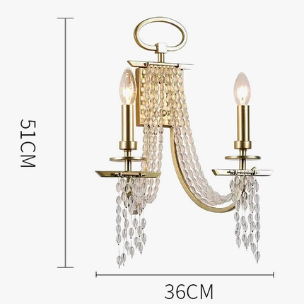 Applique murale LED en cristal au design moderne et luxueux — LZ4X9P2