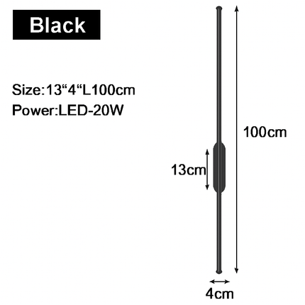 Applique murale LED intérieure finition or et noir — LZ4X9T1