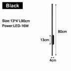 A Noir 80cm 16w / Blanc chaud