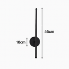 B Noir 55cm 11w / Blanc chaud