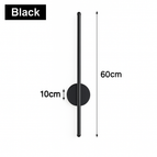 B Noir 60cm 12w / Blanc chaud