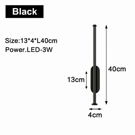 Applique murale LED intérieure finition or et noir — LZ4X9T1