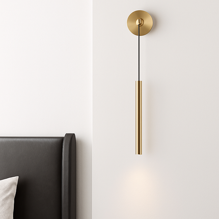 Applique murale LED luxe en cuivre avec hauteur ajustable — LZ4X9P2