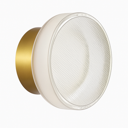 Applique murale LED ronde dorée au design moderne et luxueux — LZ4X9P2