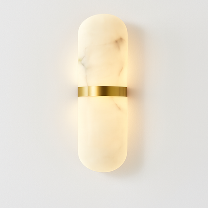 Applique murale LED demi-cylindre effet marbre — LZ4X9J