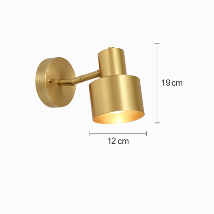 Applique murale LED avec base dorée et abat-jour en métal — LZ4Q7M2