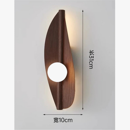 Applique murale LED design feuille en acrylique pour décoration intérieure — LZ4X9P