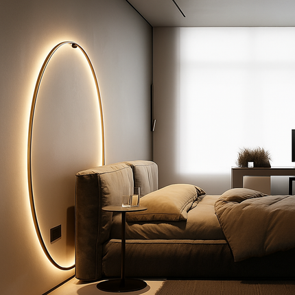 Applique murale LED ronde style nordique avec prise USB intégrée — LZ4X9T2