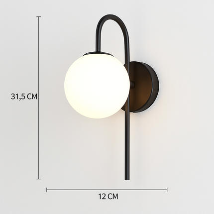 Applique murale LED nordique dorée avec ampoule G9 9W — LZ4M7XQ