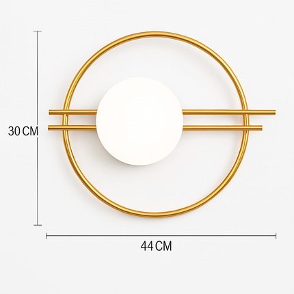 Applique murale LED nordique dorée avec ampoule G9 9W — LZ4M7XQ