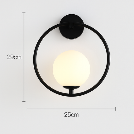Applique murale LED nordique dorée avec ampoule G9 9W — LZ4M7XQ