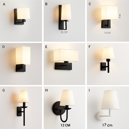 Applique murale LED E27 moderne