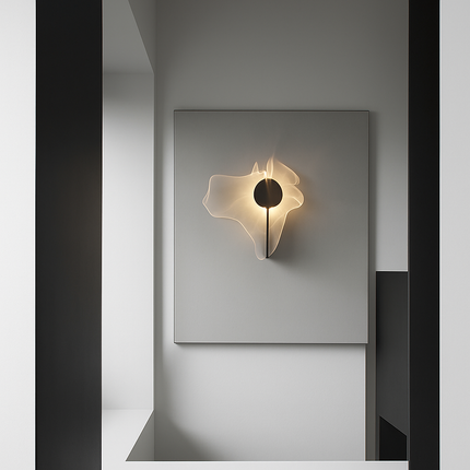 Applique murale LED en acier inoxydable au design science-fiction — LZ4X9QJ