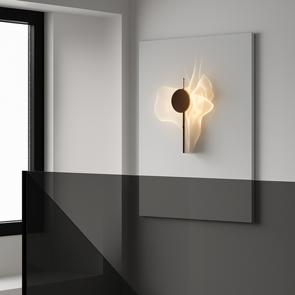 Applique murale LED en acier inoxydable au design science-fiction — LZ4X9QJ