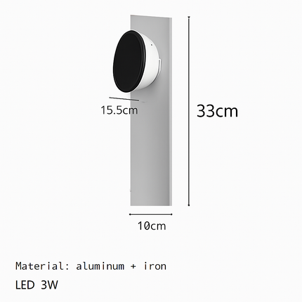Applique murale LED en acier inoxydable au design science-fiction — LZ4X9QJ