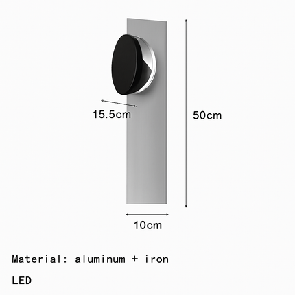 Applique murale LED en acier inoxydable au design science-fiction — LZ4X9T