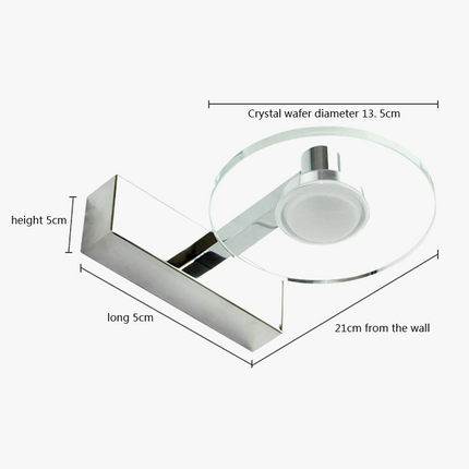 Applique murale LED étanche anti-buée pour miroir en acrylique — LZ4P7XQ