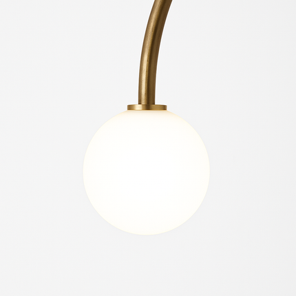 Applique murale LED design en arc doré pour intérieur élégant — LZ4X9B2