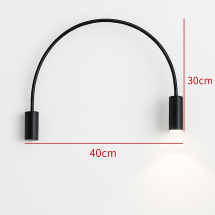 Applique murale LED design en arc doré pour intérieur élégant — LZ4X9B2