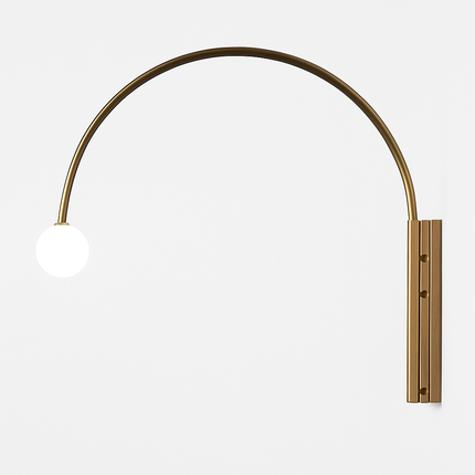 Applique murale LED design en arc doré pour intérieur élégant — LZ4X9B2