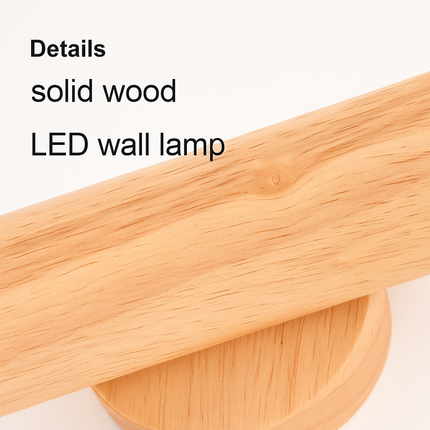 Applique murale LED en bois massif au design nordique — LZ4X9J