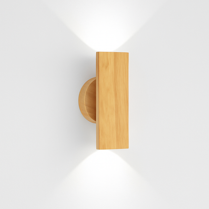 Applique murale LED en bois massif au design nordique — LZ4X9J