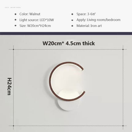 Applique murale LED en bois au design moderne — LZ4X9P2