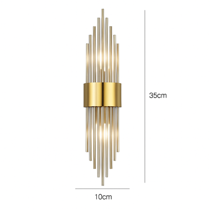 Applique murale LED en cristal transparent — LZ4X9T2