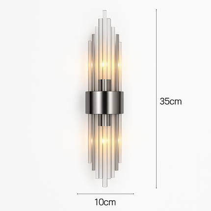 Applique murale LED en cristal transparent — LZ4X9T2