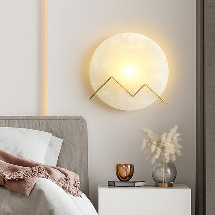Applique murale LED en cuivre marbré pour hôtel et bar — LZ4X9T1