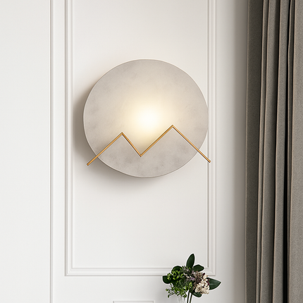 Applique murale LED en cuivre marbré pour hôtel et bar — LZ4X9T1
