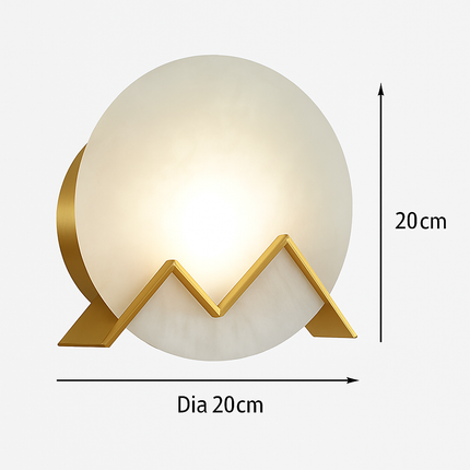 Applique murale LED en cuivre marbré pour hôtel et bar — LZ4X9T1