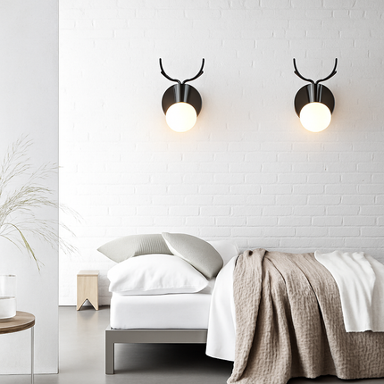 Applique murale LED en bois forme cerf design Novelty — LZ4X9T1