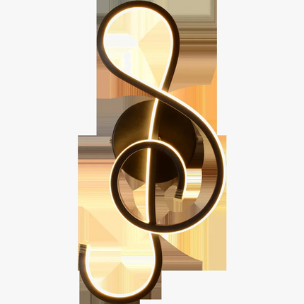 Applique murale LED en forme de clé de musique — LZ4X9P